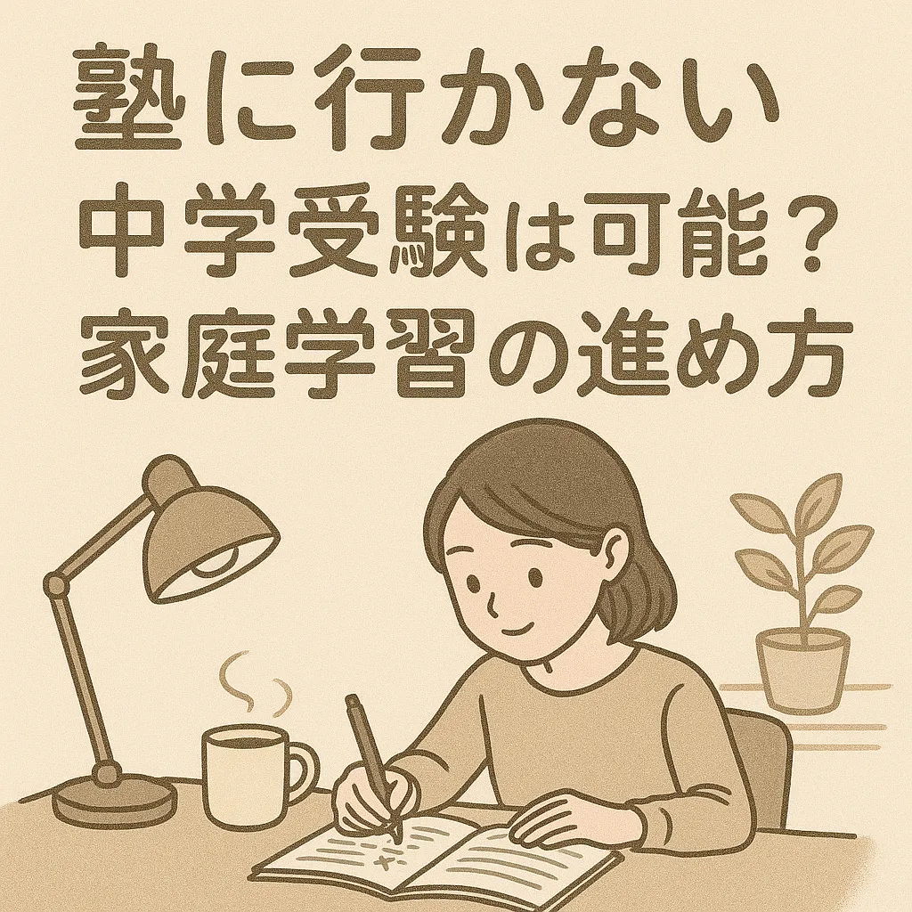 塾に行かない中学受験は可能？家庭学習の進め方