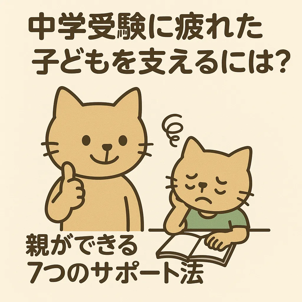 中学受験に疲れた子どもを支えるには